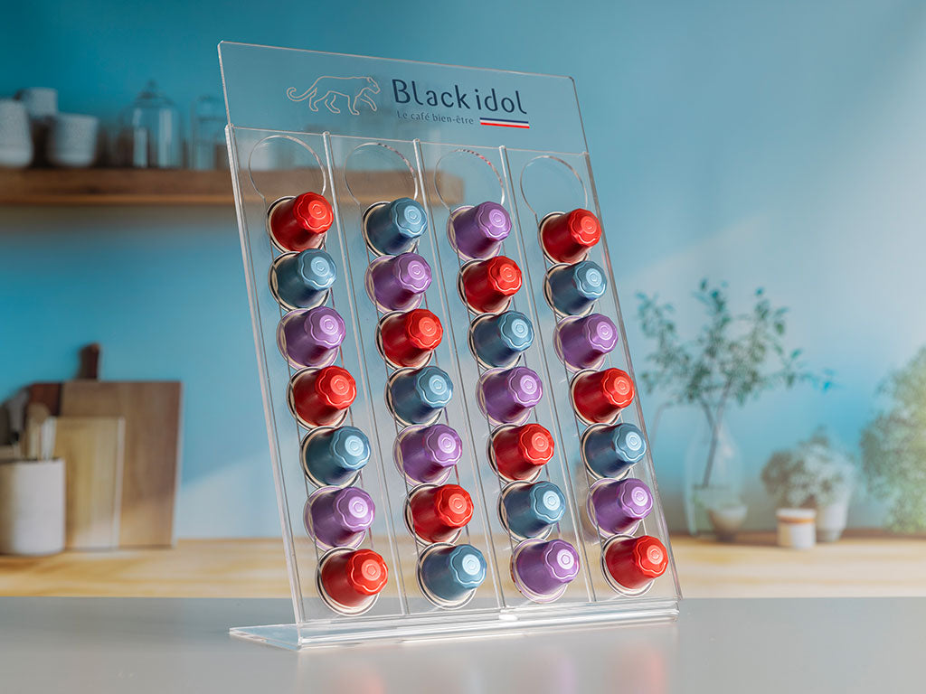 Porte capsules de café Black idol