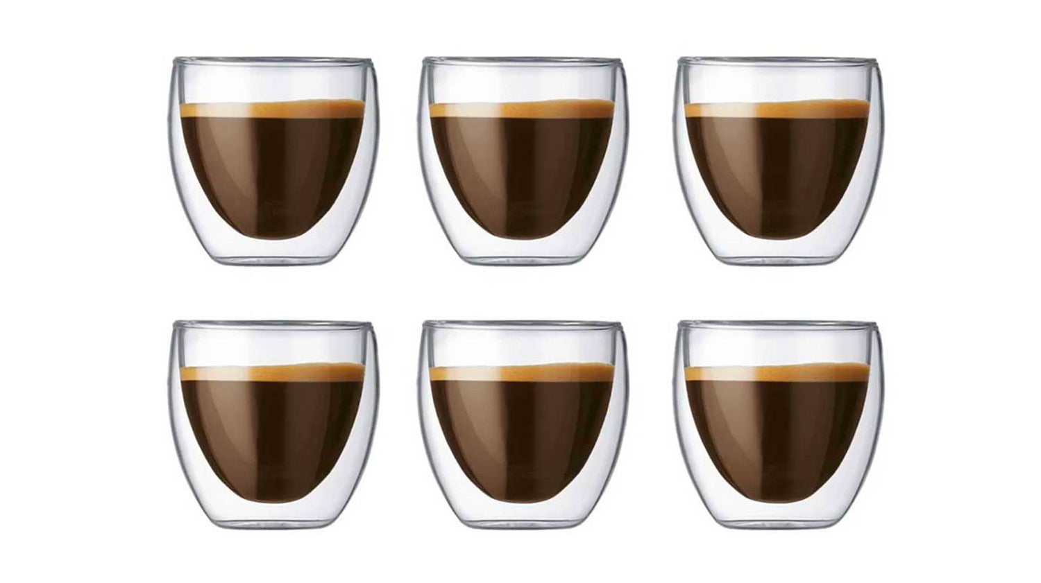 set de 6 verres double paroi